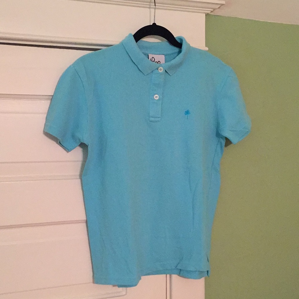 {Lilly Pulitzer} Blue Polo Shirt